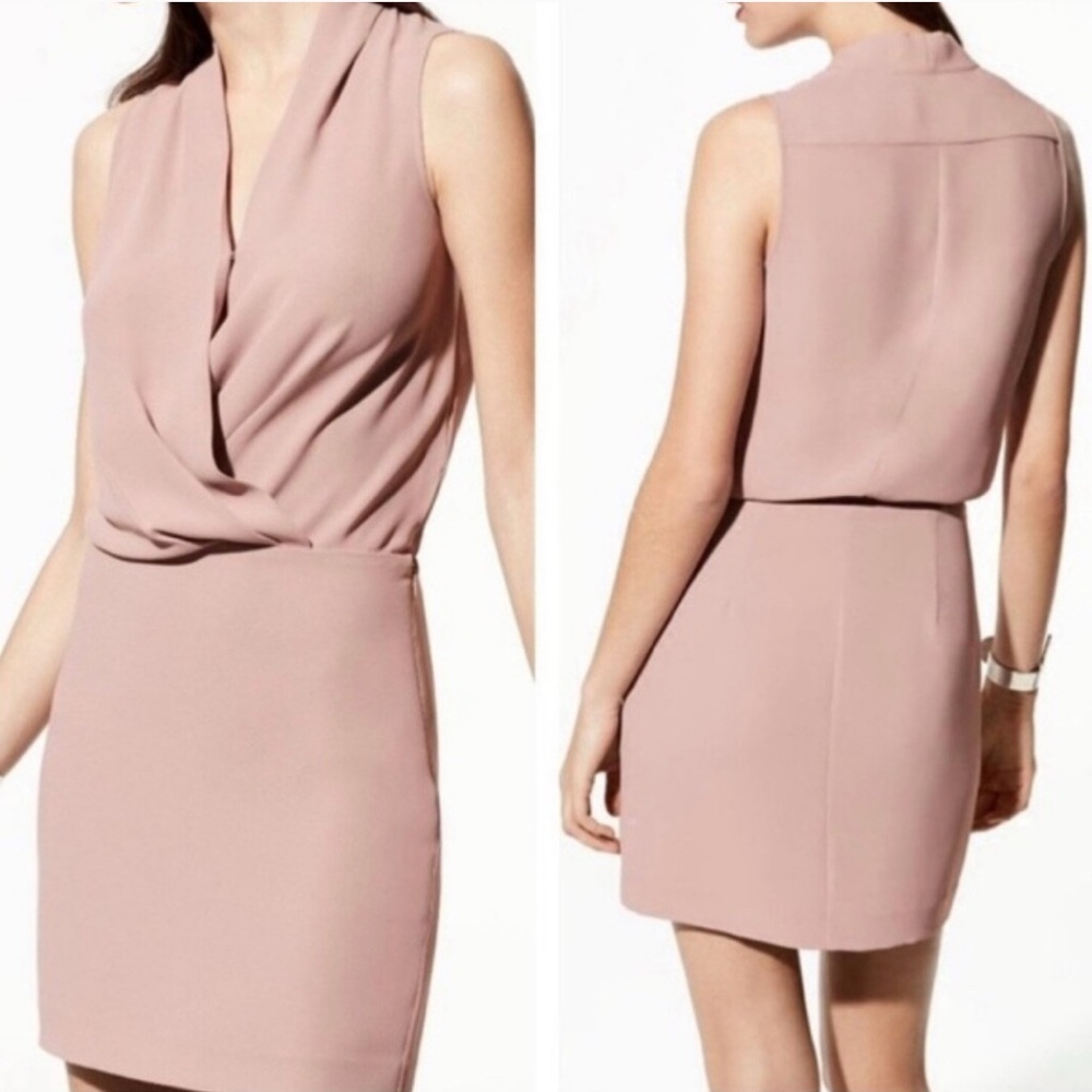 Aritzia Babaton Phoenix Dress Pink Sleeveless Mini